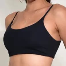 Top Fitness Suplex Premium Alça Fina Duplo Academia Com Elástico Feminino Sem Bojo Com Elástico P M G GG