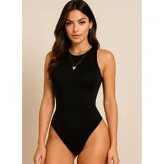 Body Body Feminino Básico Suplex Premium Regata Lisa Blusinha Básica Com Forro Moda Gringa Blogueira