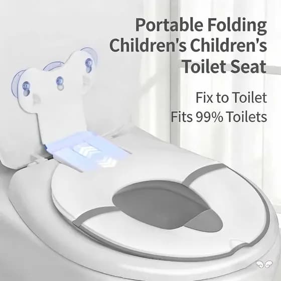 Assento Sanitário Infantil Dobrável-Penico Portátil Universal À Prova De Respingos Para Meninos E Meninas