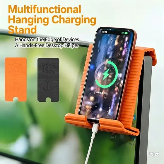 Suporte Dobrável De Silicone Ajustável-Portátil Para Tablet E Telefone Desktop De Viagem