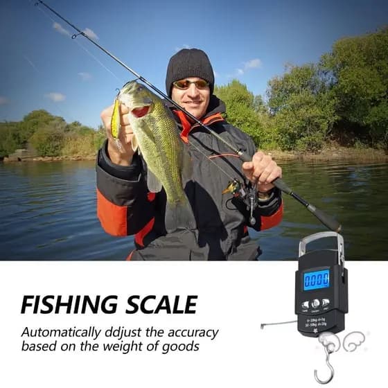 Balança De Pesca Com Fita Métrica-Ferramenta Portátil Para Pescadores