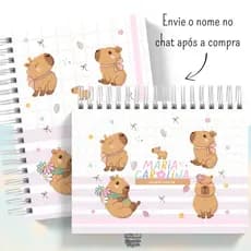 Combo Agenda + Caderno A5 | Organização Escolar e Anotações | Temas Fofos