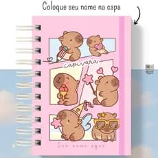 Caderno Capivara Personalizado | Capa Dura - A5 | Nome na capa