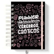 Planner de Sobrevivência para Cérebros Caóticos | Planner TDAH | Papel 90g e Fechamento Elástico