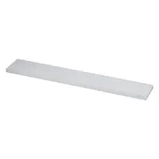 Prateleira Reta MDF Madeira Branca 80x10 Suporte Invisível