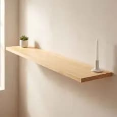 Prateleira Flutuante Pinus Maciça Sem Nós 120x20 Suporte Invisível Parede Decorativa Sala Quarto