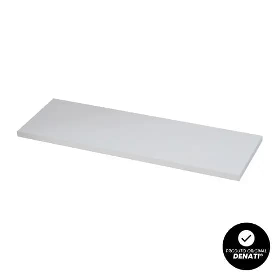 Prateleira 60x20 Estante Madeira MDF Branca Nicho Sala Quarto + Suporte Invisível