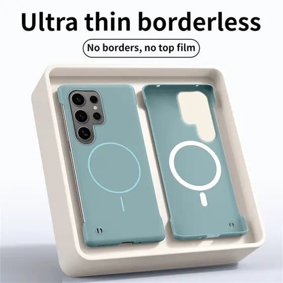 Capa Capinha Magnética Carregador Sem Fio Sem Ultrafina Para Samsung Galaxy S26 S25 S24 S22 Plus Ultra Edge S23 FE Case