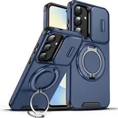 Capa Capinha Magnética Ficar Capa Samsung Galaxy S26 Ultra S25 S24 S23 Ultra FE Edge Deslizar Proteção da câmera PC Case