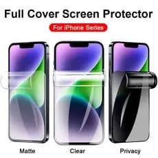 Fosca Clear privacidade película hidrogel para iphone 17 Pro Max Air 16 15 Plus 13 mini 12 11 14  Pro Max XS Max XR X 8