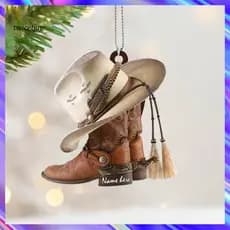 [TY] Ornamento De Suspensão Resistente Ornamental Acrílico Espelho Retrovisor Automático Cowboy Pingente De Carro Plano