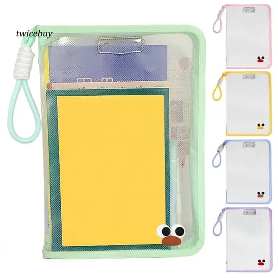 [TY] Bolsa De Armazenamento Plana , Material Escolar Espessada , À Prova D'água E De Poeira Para Documentos Importantes