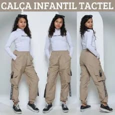 Calça Jogger Infantil Feminina Tactel 4 Cores Calça Juvenil Para Crianças Cargo Street Bloguerin ha Calça Para Meninas