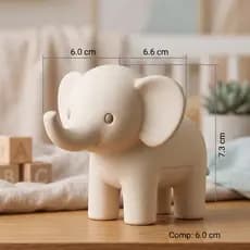 Mini Elefante Decorativo Premium – Estilo Minimalista para Quarto de Bebê e Nichos