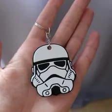 Chaveiro Stormtrooper preto e branco StarWars Chaves