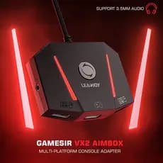 Leadjoy VX2 AimBox Console Para Jogos Adaptador De Mouse Com Fio De 3,5mm Conversor De Conexão De Porta De Áudio Nintendo Switch , Xbox Series X/S One , PS4 , PS5