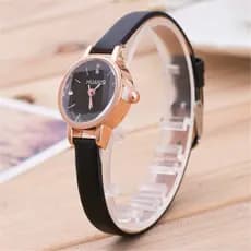 Relógio Feminino Minimalista Com Pulseira De Couro