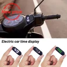 Carro Montado Relógio Display Indicador De Tempo Do Veículo Para Bicicletas Elétricas Motocicletas Adesivo F5