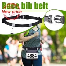 Cinto Ajustável Para Maratona , Corrida , Esportes , Placa De Identificação , Adesivo , Alça Fixa F1k3