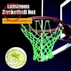 Rede De Basquete Luminosa De Alta Qualidade , Verde , Fluorescente , Brilho , Aro , Malha C0m4
