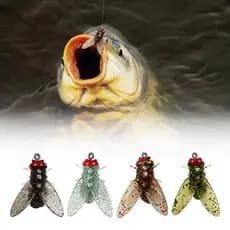 Caixa Realista Insetos Moscas Iscas De Pesca Com Mosca 8mm Isca 12mm Artificial 15mm J1l8