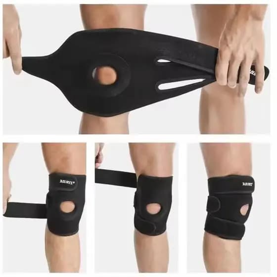 Joelheira Esportiva Protetora Respirável Joelheiras Alça Ajustável Para Homens E Mulheres T5l5