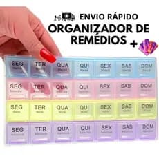 Organizador Remédios Mensal e Semanal Para o Dia a Dia