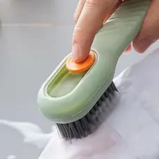 Escova de Limpeza Multiuso com Dispenser Sabão Líquido Tênis Sapatos Roupas