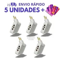 Tomadas Dobrável 1/2/3/4/5 Adaptador Tomada Dobrável com 3 Saídas Padrão Brasileiro