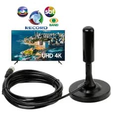 Antena Digital TV Imagem HDTV e Instalação Fácil Alta Sensibilidade e Alcance 4k