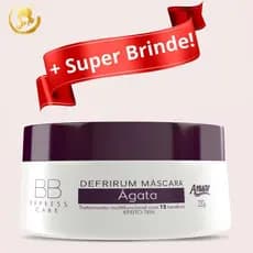 Defrirum Máscara Reconstrutora Uso  Profissional Ágata Lazuli Quartzo Safira Multibenefício Restauradora para cabelo Pronta Entrega