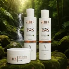 Kit Tok Intense Shampoo Condicionador e Mascara Hidratante Zuher Cosméticos