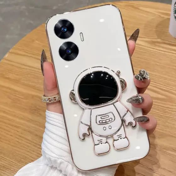 Capinha Com Suporte De Astronauta Para Realme C53,C55,C65 4G,C67 4G
