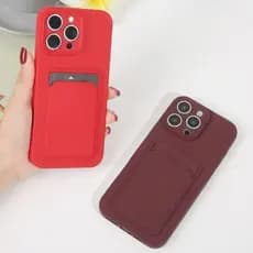 Capa Capinha de Celular Porta Cartão Para Iphone 13 13PROMAX 14 14PLUS 14PROMAX XS MAX