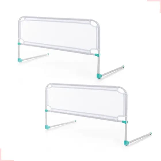 2 Grades Para Cama Proteção Tela Segurança Bebê Idoso Kit 2