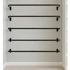 Kit 5 Unidades Cabideiro de Parede Arara – Organizador Closet e Loja