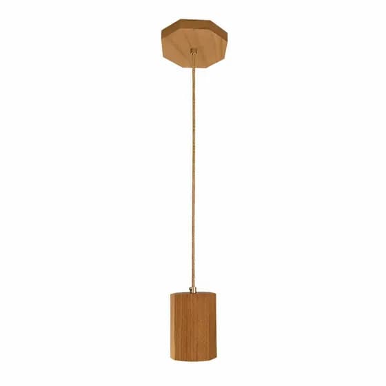 Pendente Madeira Maciça TAUARI P/ Lâmpada Dicróica Decorativo