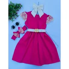 Vestido luxo infantil  - Vestido de festa infantil alfaiataria