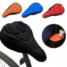 Capa Almofada para Selim Banco Bicicleta Gel 3D Confortável Ajustável Flexível Prática de Ciclismo