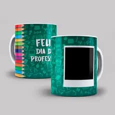 Caneca Xicara Dia dos Professores Com Foto Personalizada Presente Ideal Cerâmica  325ML