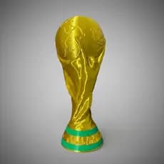 Taça Troféu Copa Do Mundo 2026 20cm Feita Em Impressão3d