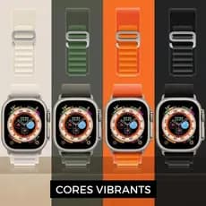 Pulseira Smartwatch Alpine Loop Para Relógio Apple Ultra 49mm 45mm 44mm 42mm Série 8 7 6 5 3