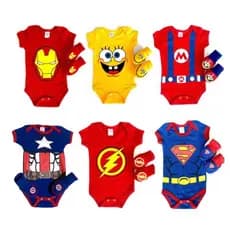 Kit bebê temáticos, mêsversário, body bebê, personagens, malha suedine 100% algodão