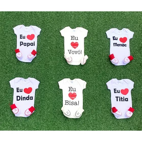 Kit bebê frases ,temáticos, mêsversário, body bebê, personagens, malha suedine 100% algodão