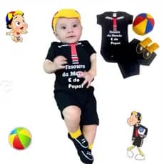 Kit bebê temáticos, mêsversário, body bebê, personagens, malha suedine 100% algodão