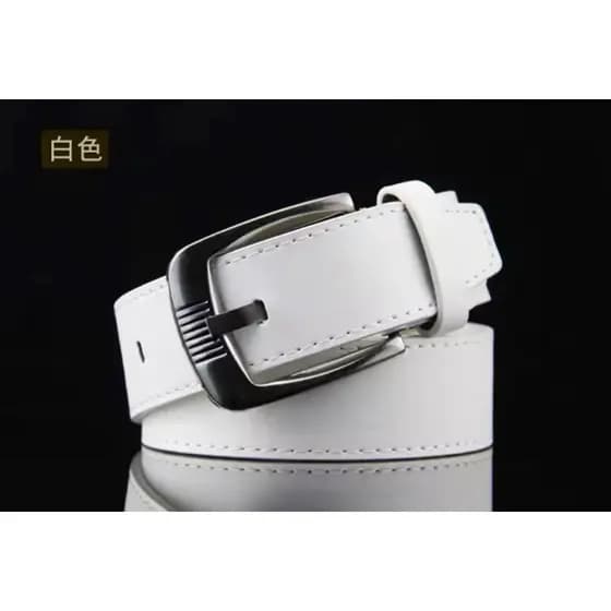 Cinto Social Branco Dupla Face Masculino Com Regulagem