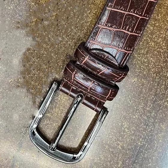cinto masculino fivela geométrica