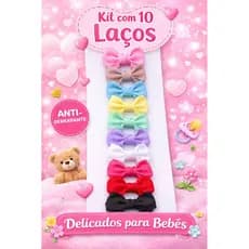 kit mini laços para bebê antiderrapante  / lacinhos para bebe / kit de laços infantis / laço infantil não escorrega