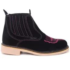 Bota Botina Feminina Country Rodeio Estilo Preta 33 ao 43