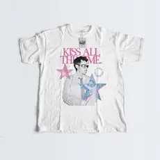 CAMISETA - HARRY STYLES -  KISS ALL THE TIME DISCO OCCASIONALLY - TOGETHER TOGETHER TOUR - 100% ALGODÃO  + BRINDES